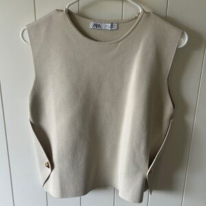 Zara Beige Knit Sweater